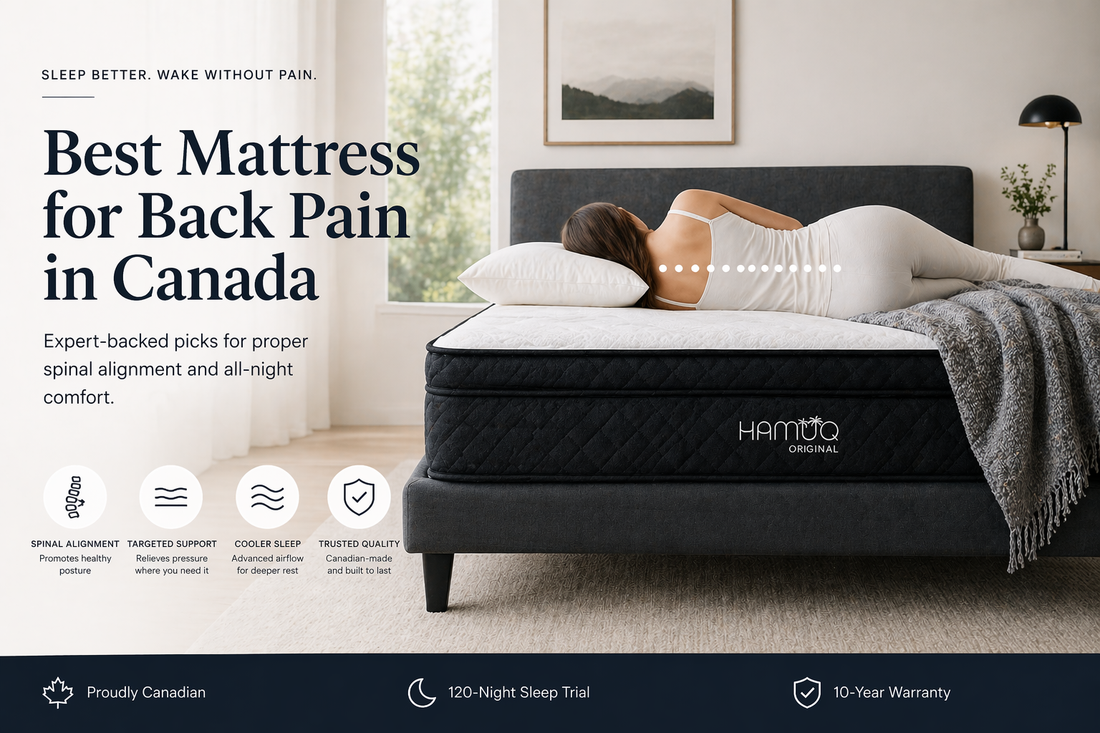 Hamuq mattress guide image for Bad Back After a Hotel or Guest Bed? What a Supportive Mattress Actually Feels Like