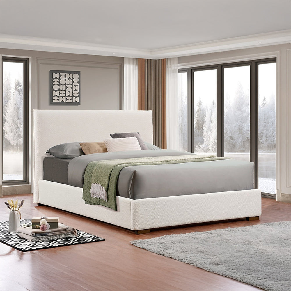 Boucle Platform Bed Hamuq
