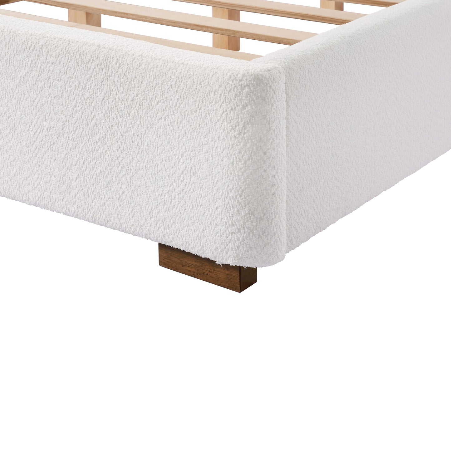 Boucle Platform Bed Hamuq