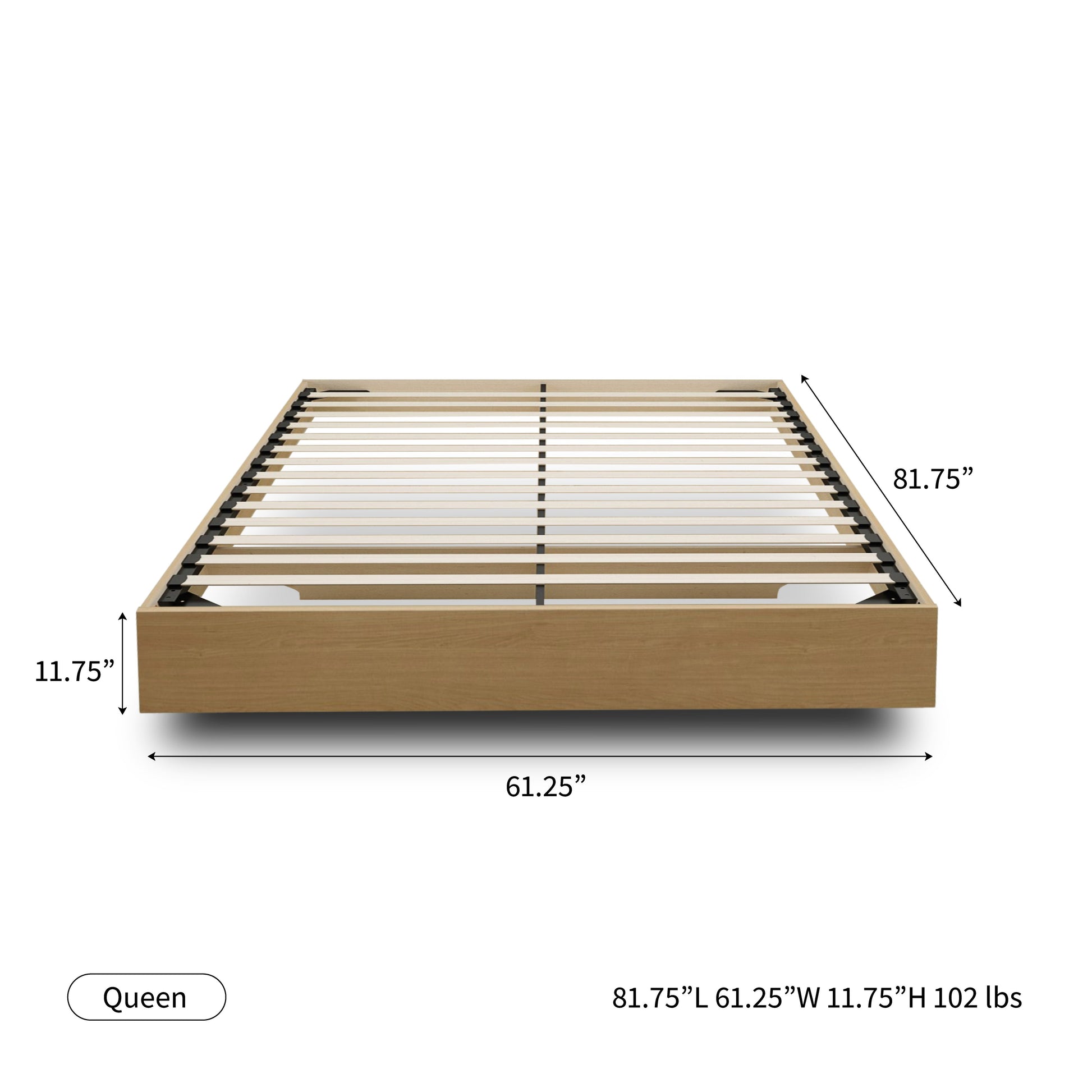 Floating Wood Bed Hamuq