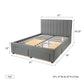 Upholstered Panel Storage Bed Hamuq