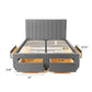 Upholstered Panel Storage Bed Hamuq