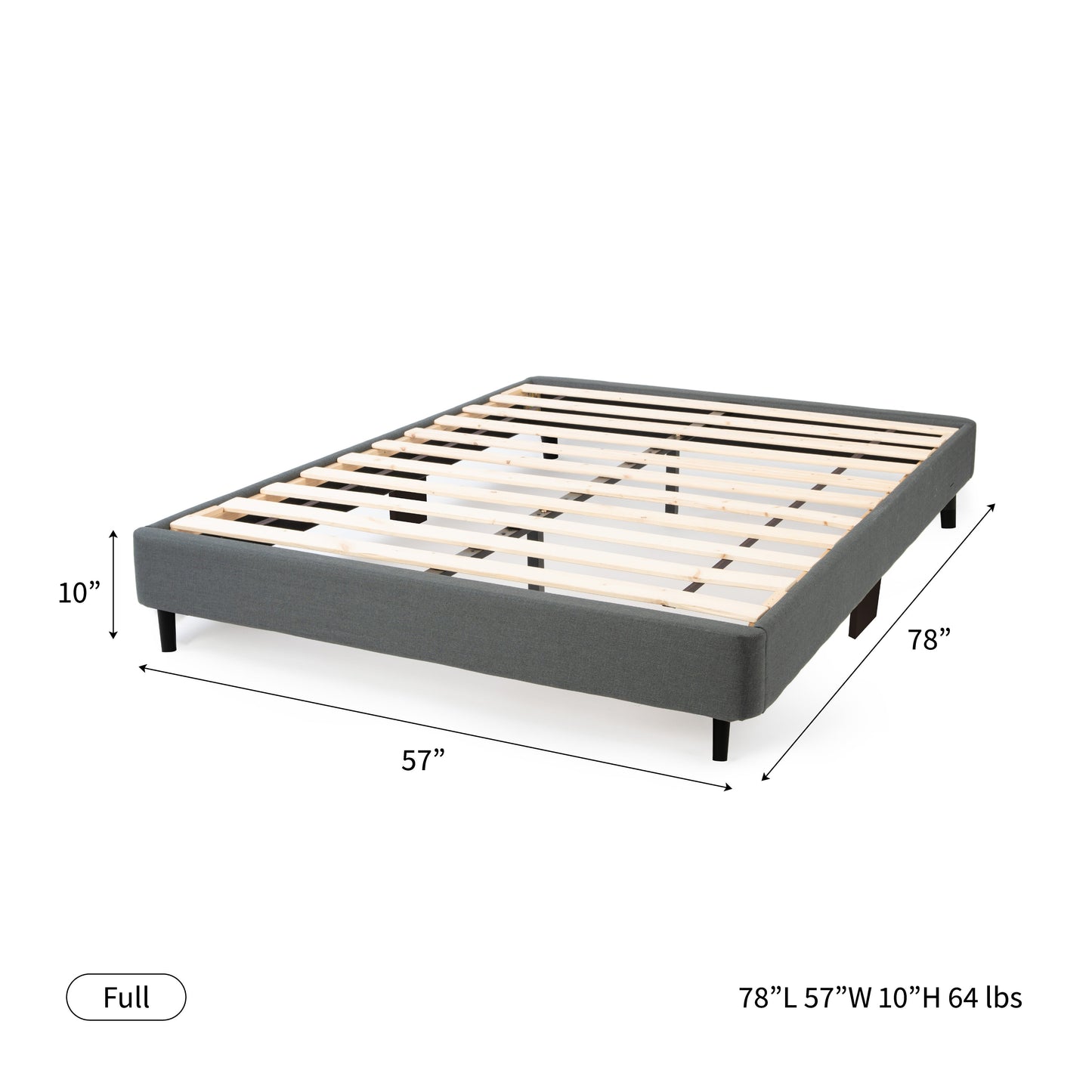 The Upholstered Platform Bed Frame Hamuq