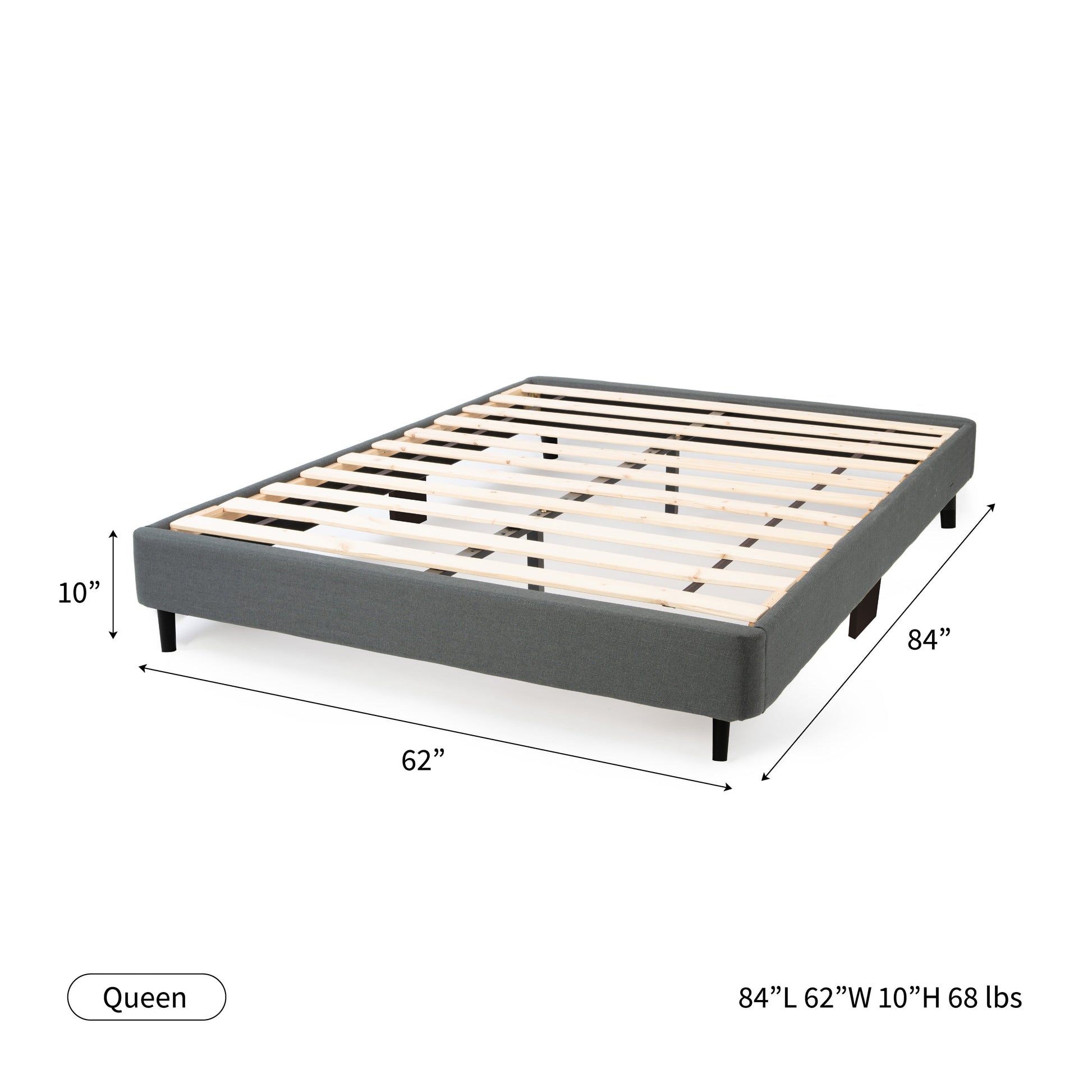 The Upholstered Platform Bed Frame Hamuq