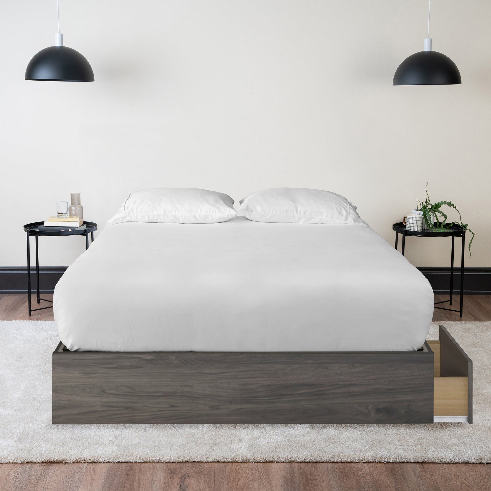 Storage Wood Bed Hamuq