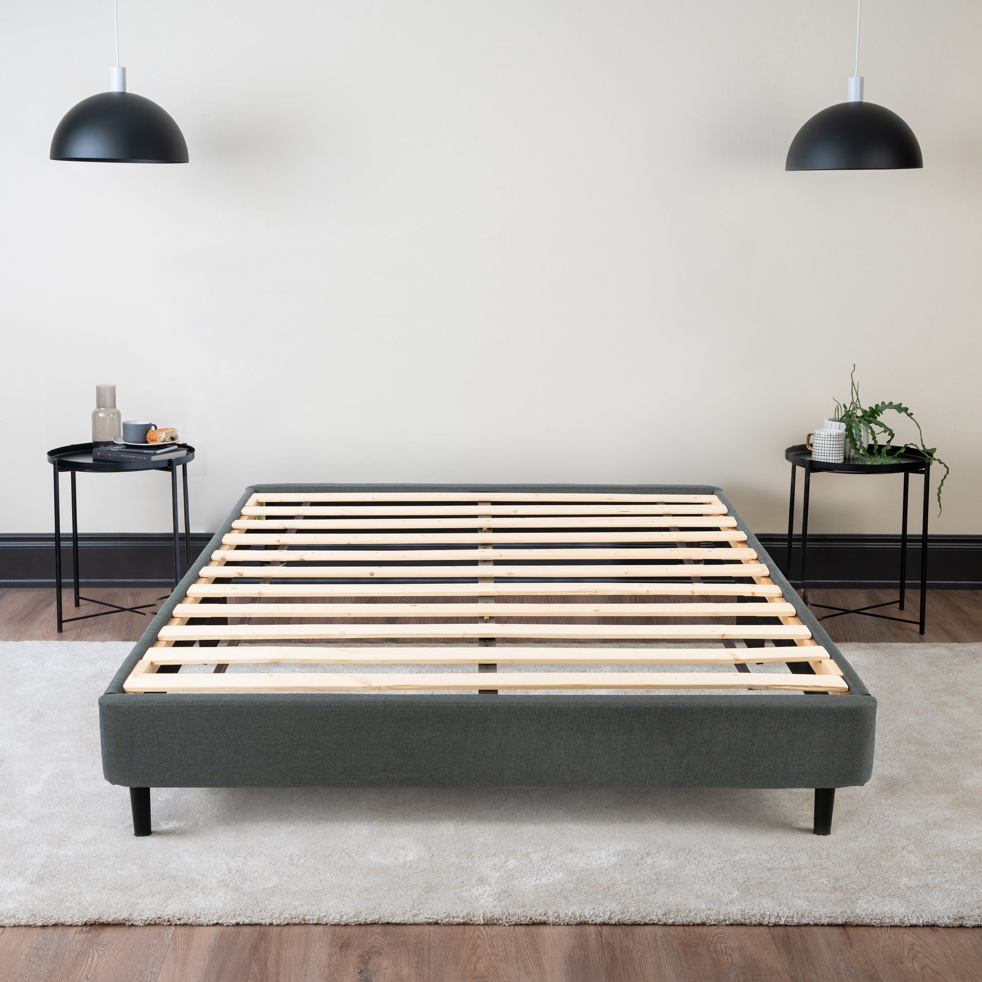 The Upholstered Platform Bed Frame Hamuq