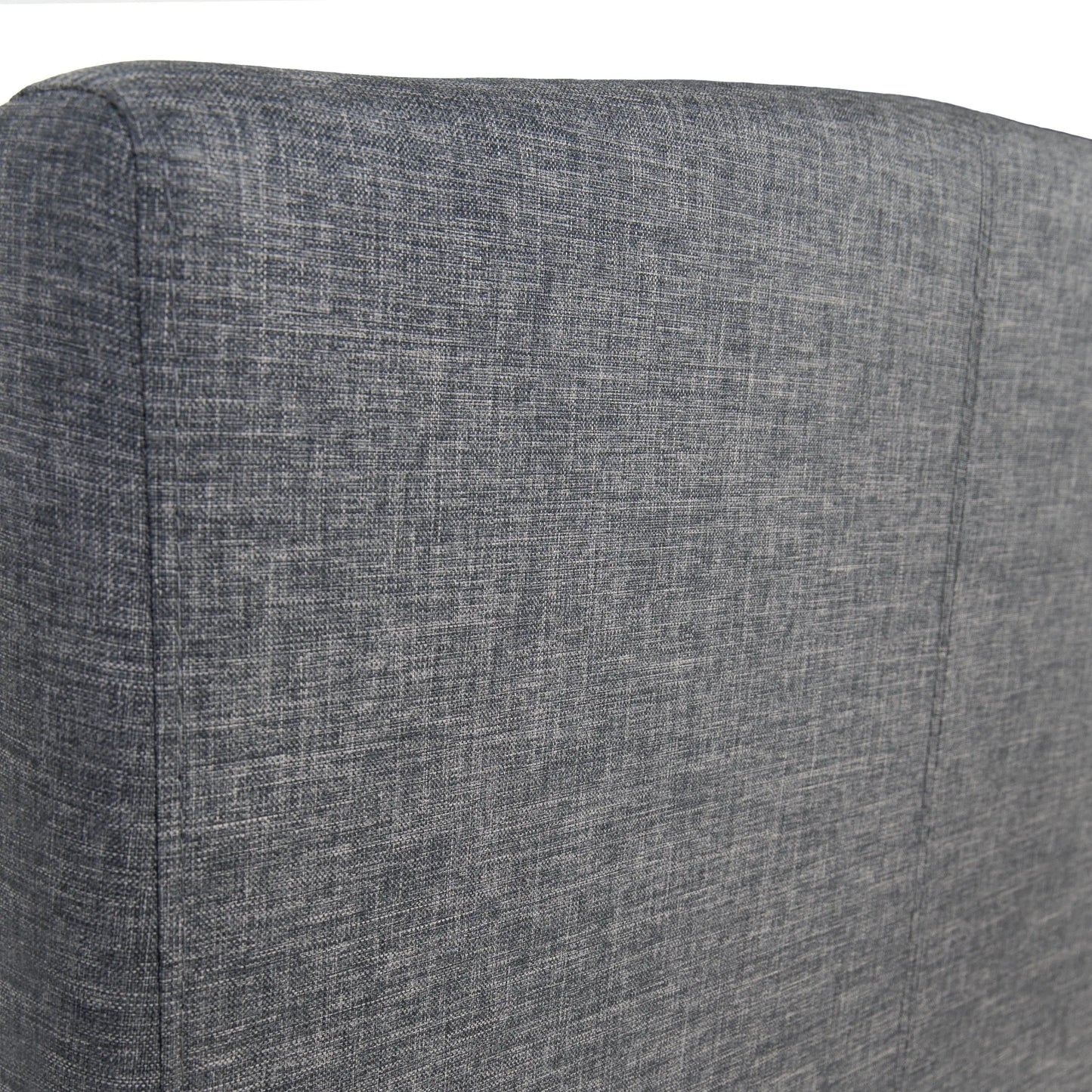 Curvaceous Upholstered Bed Frame with Headboard Hamuq