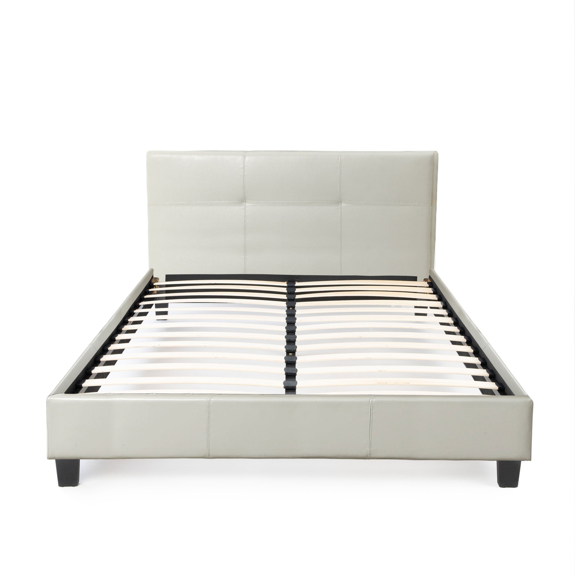 California Upholstered Bed Frame with Headboard Hamuq