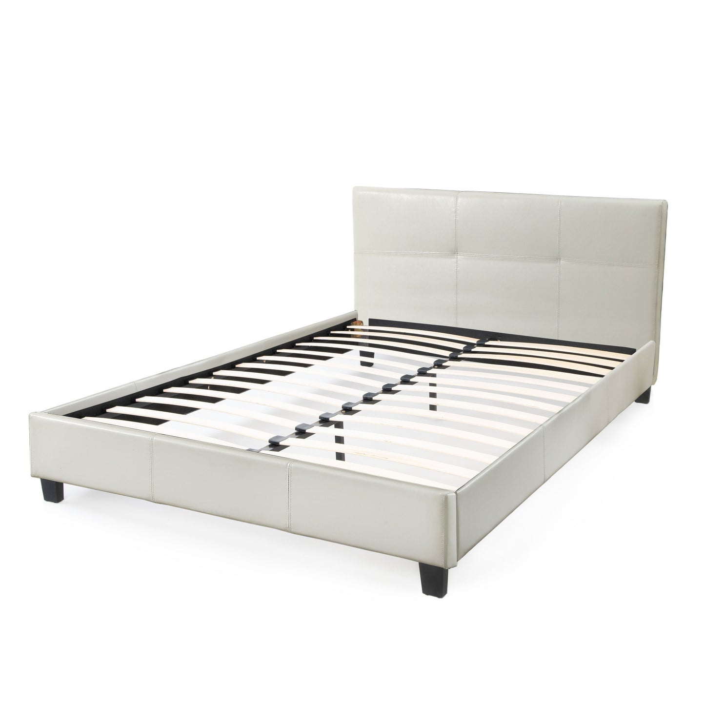 California Upholstered Bed Frame with Headboard Hamuq