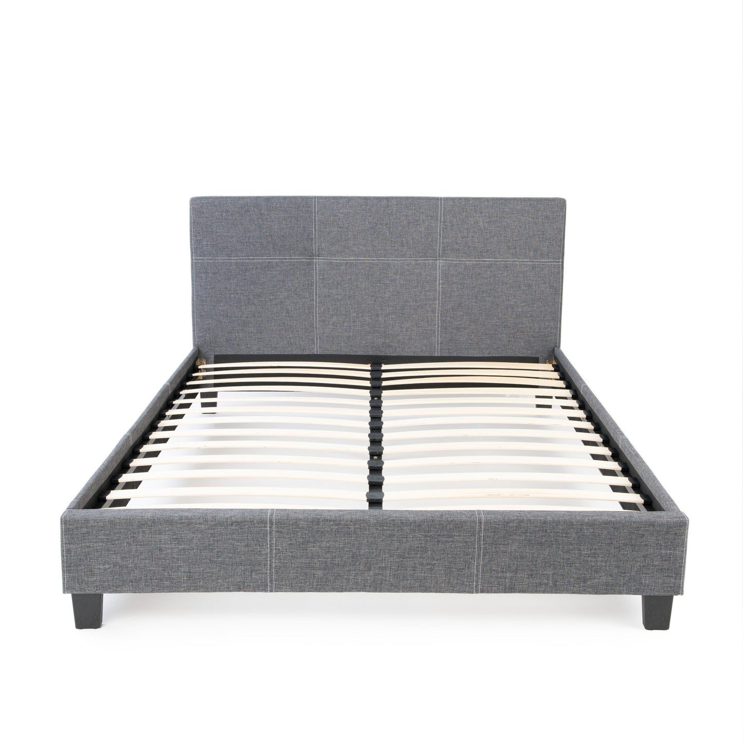 California Upholstered Bed Frame with Headboard Hamuq