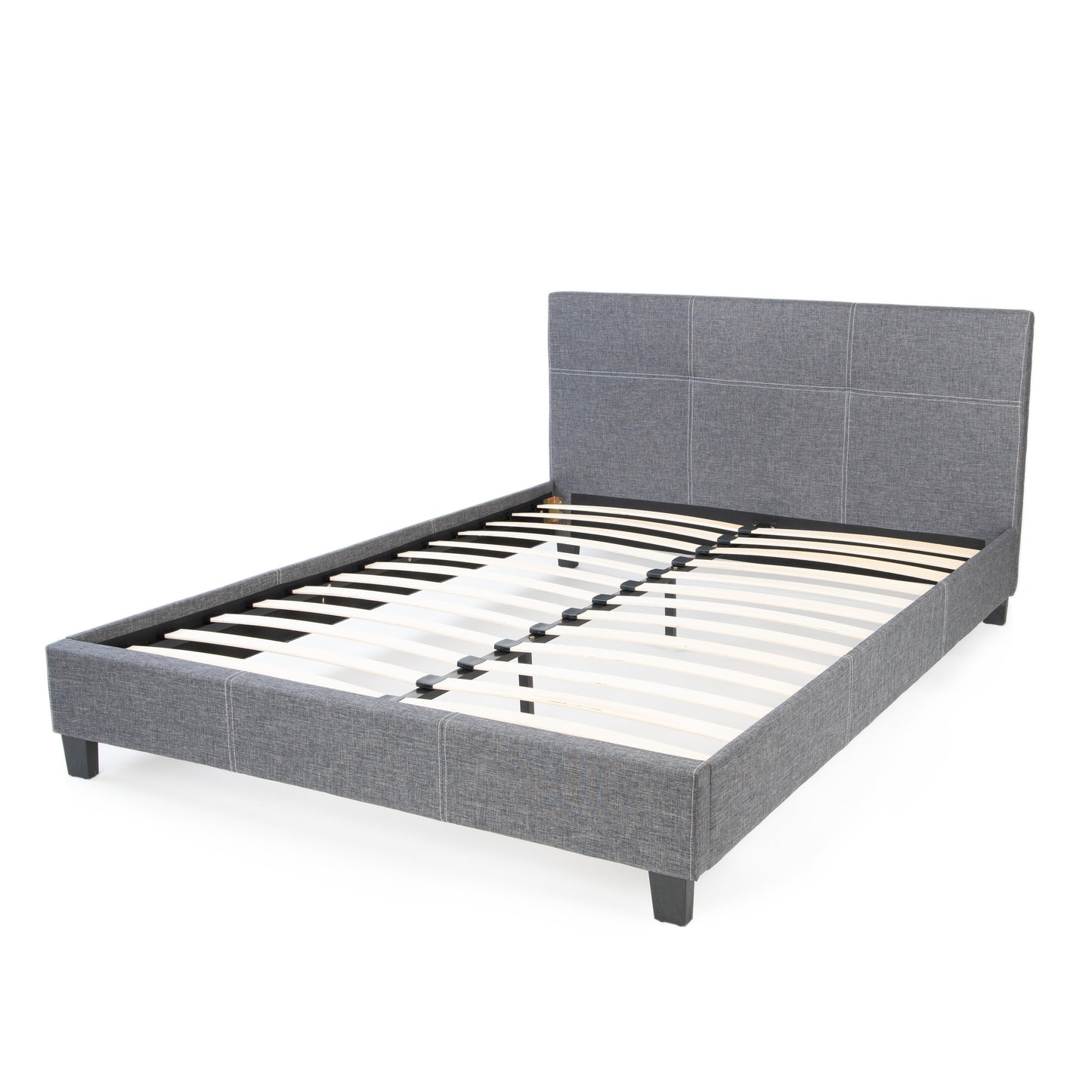 California Upholstered Bed Frame with Headboard Hamuq