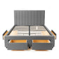 Upholstered Panel Storage Bed Hamuq