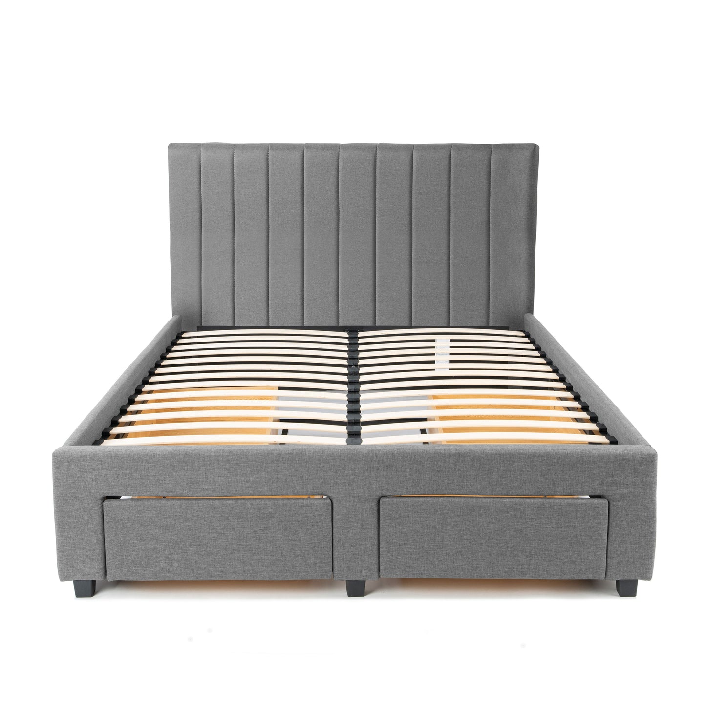 Upholstered Panel Storage Bed Hamuq
