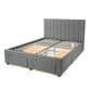 Upholstered Panel Storage Bed Hamuq