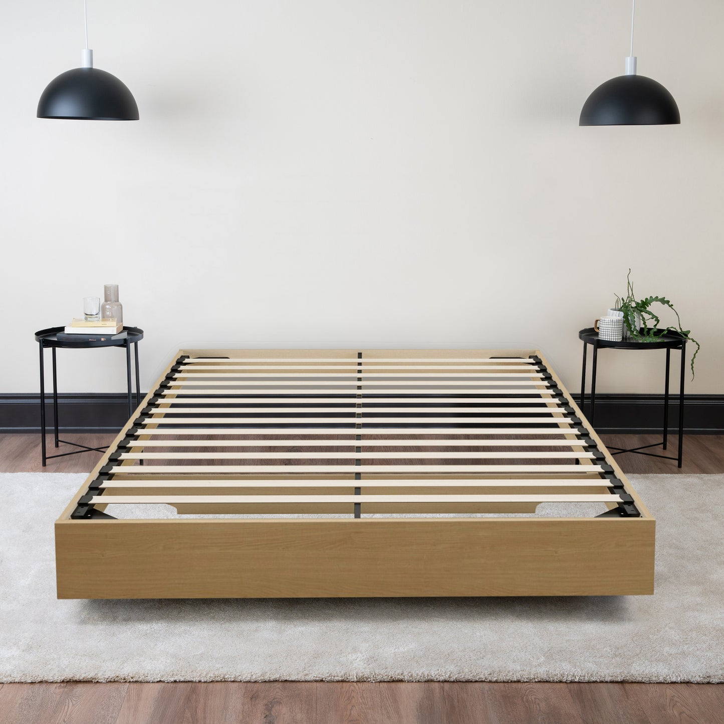 Natural Maple Floating Wood Bed Hamuq