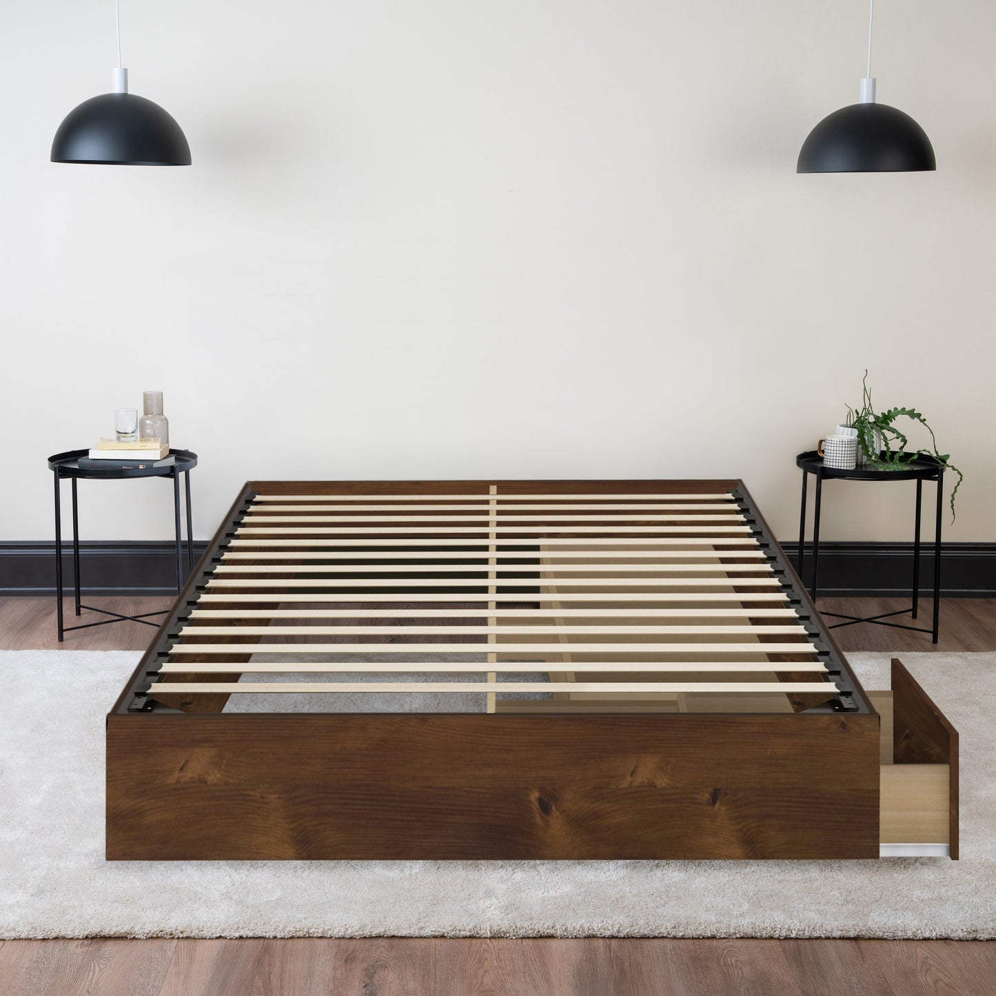 Storage Wood Bed Truffle Hamuq